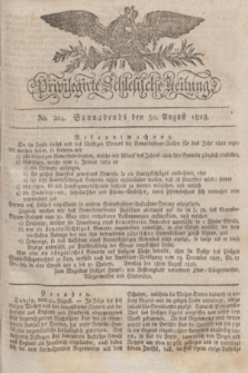 Privilegirte Schlesische Zeitung. 1828, No. 204 (30 August) + dod.