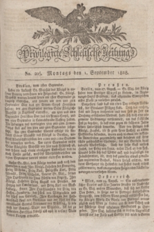 Privilegirte Schlesische Zeitung. 1828, No. 205 (1 September) + dod.