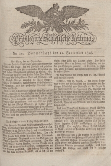 Privilegirte Schlesische Zeitung. 1828, No. 214 (11 September) + dod.