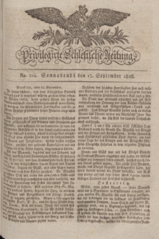Privilegirte Schlesische Zeitung. 1828, No. 216 (13 September) + dod.