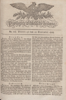 Privilegirte Schlesische Zeitung. 1828, No. 218 (16 September) + dod.