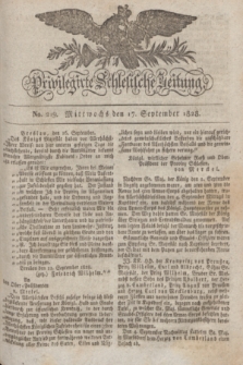 Privilegirte Schlesische Zeitung. 1828, No. 219 (17 September) + dod.