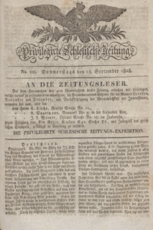 Privilegirte Schlesische Zeitung. 1828, No. 226 (25 September) + dod.