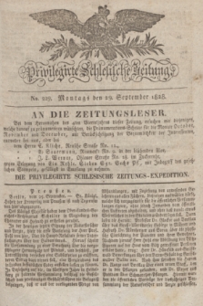 Privilegirte Schlesische Zeitung. 1828, No. 229 (29 September) + dod.