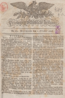Privilegirte Schlesische Zeitung. 1828, No. 231 (1 Oktober) + dod.
