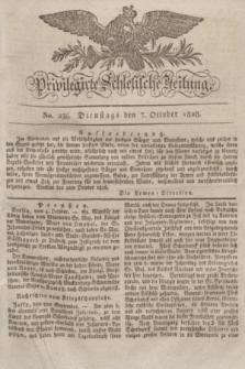 Privilegirte Schlesische Zeitung. 1828, No. 236 (7 October) + dod.