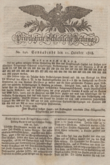 Privilegirte Schlesische Zeitung. 1828, No. 240 (11 October) + dod.