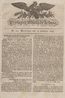 Privilegirte Schlesische Zeitung. 1828, No. 241 (13 October) + dod.