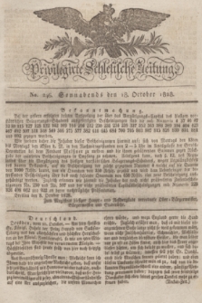 Privilegirte Schlesische Zeitung. 1828, No. 246 (18 October) + dod.
