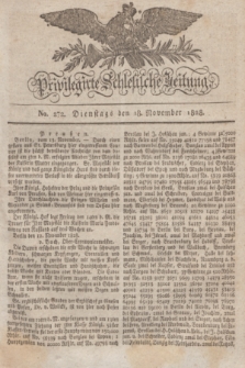 Privilegirte Schlesische Zeitung. 1828, No. 272 (18 November) + dod.