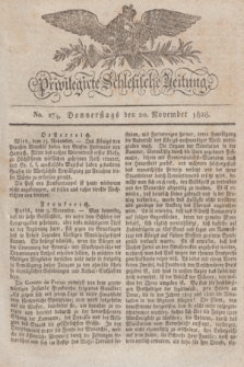 Privilegirte Schlesische Zeitung. 1828, No. 274 (20 November) + dod.