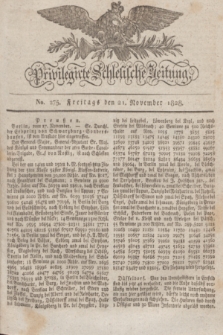 Privilegirte Schlesische Zeitung. 1828, No. 275 (21 November) + dod.