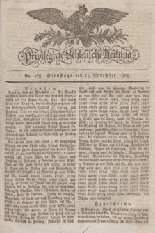 Privilegirte Schlesische Zeitung. 1828, No. 278 (25 November) + dod.