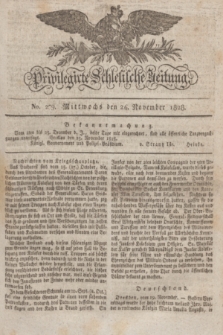 Privilegirte Schlesische Zeitung. 1828, No. 279 (26 November) + dod.