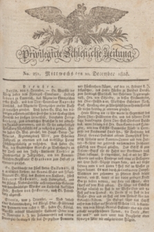 Privilegirte Schlesische Zeitung. 1828, No. 291 (10 December) + dod.