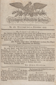 Privilegirte Schlesische Zeitung. 1828, No. 293 (12 December) + dod.
