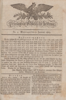 Privilegirte Schlesische Zeitung. 1829, No. 4 (5 Januar) + dod.