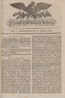 Privilegirte Schlesische Zeitung. 1829, No. 7 (8 Januar) + dod.