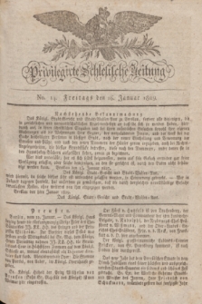 Privilegirte Schlesische Zeitung. 1829, No. 14 (16 Januar) + dod.