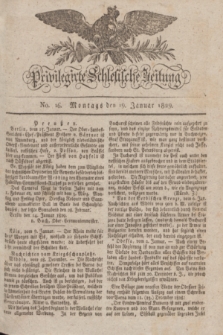 Privilegirte Schlesische Zeitung. 1829, No. 16 (19 Januar) + dod.