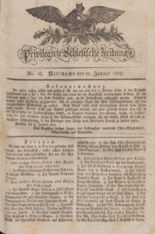 Privilegirte Schlesische Zeitung. 1829, No. 18 (21 Januar) + dod.