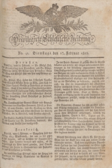 Privilegirte Schlesische Zeitung. 1829, No. 41 (17 Februar) + dod.