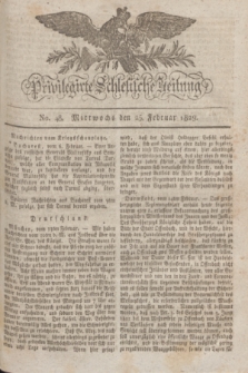 Privilegirte Schlesische Zeitung. 1829, No. 48 (25 Februar) + dod.