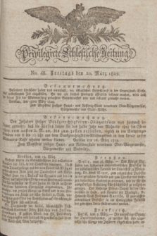 Privilegirte Schlesische Zeitung. 1829, No. 68 (20 März) + dod.