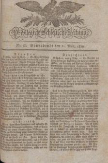 Privilegirte Schlesische Zeitung. 1829, No. 69 (21 März) + dod.