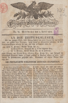 Privilegirte Schlesische Zeitung. 1829, No. 78 (1 April) + dod.