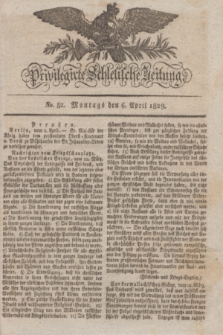 Privilegirte Schlesische Zeitung. 1829, No. 82 (6 April) + dod.