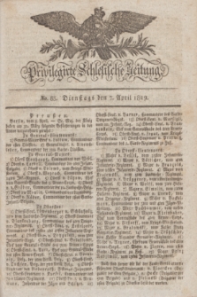 Privilegirte Schlesische Zeitung. 1829, No. 83 (7 April) + dod.