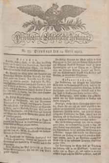 Privilegirte Schlesische Zeitung. 1829, No. 89 (14 April) + dod.