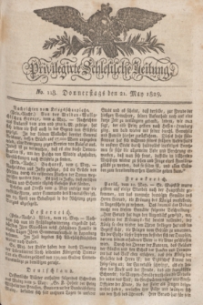 Privilegirte Schlesische Zeitung. 1829, No. 118 (21 Mai) + dod.
