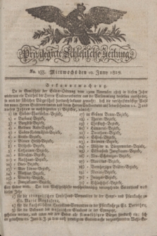 Privilegirte Schlesische Zeitung. 1829, No. 133 (10 Juni) + dod.