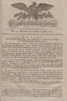 Privilegirte Schlesische Zeitung. 1829, No. 140 (18 Juni) + dod.