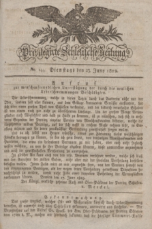 Privilegirte Schlesische Zeitung. 1829, No. 144 (23 Juny) + dod.