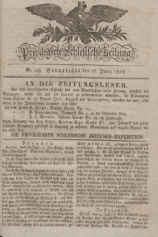 Privilegirte Schlesische Zeitung. 1829, No. 148 (27 Juni) + dod.