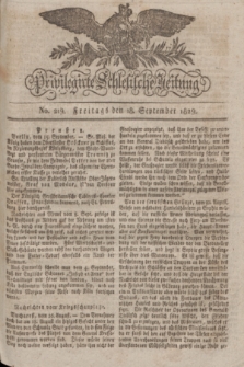 Privilegirte Schlesische Zeitung. 1829, No. 219 (18 September) + dod.