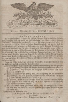 Privilegirte Schlesische Zeitung. 1829, No. 221 (21 September) + dod. + wkładka