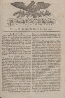 Privilegirte Schlesische Zeitung. 1829, No. 244 (17 October) + dod.