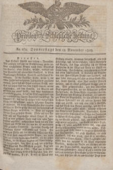 Privilegirte Schlesische Zeitung. 1829, No. 272 (19 November) + dod.