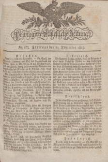 Privilegirte Schlesische Zeitung. 1829, No. 273 (20 November) + dod.