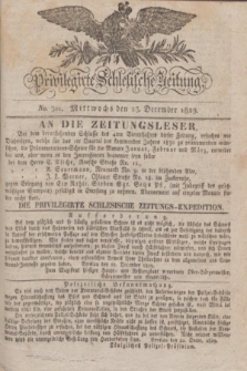 Privilegirte Schlesische Zeitung. 1829, No. 301 (23 December) + dod.