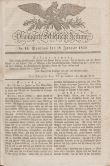 Privilegirte Schlesische Zeitung. 1830, No. 15 (18 Januar) + dod.