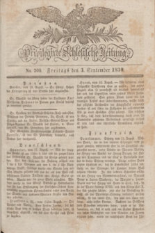 Privilegirte Schlesische Zeitung. 1830, No. 206 (3 September) + dod.