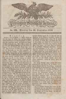 Privilegirte Schlesische Zeitung. 1830, No. 220 (20 September) + dod.