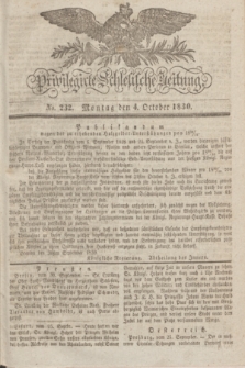 Privilegirte Schlesische Zeitung. 1830, No. 232 (4 October) + dod.