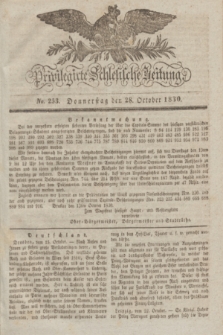 Privilegirte Schlesische Zeitung. 1830, No. 253 (28 October) + dod.