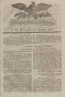 Privilegirte Schlesische Zeitung. 1830, No. 270 (17 November) + dod.
